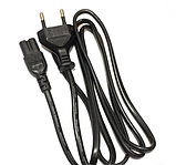 Шнур живлення С1.с1 2х0.75Сu, довжина 1.8м, чорний, фото 5