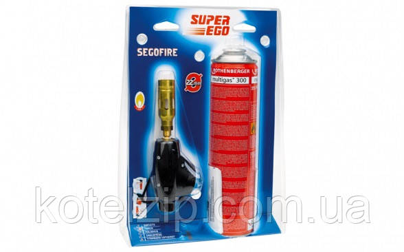 Газова пальник без п'єзопідпала SUPER-EGO SEGOFIRE, EU 7/16" (з балончиком BTP 300)
