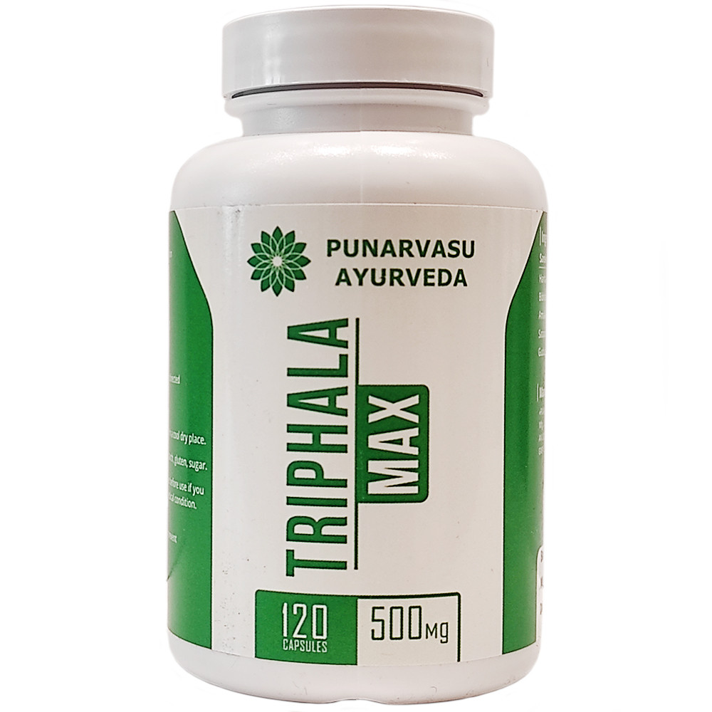 Трифала Макс (Triphala MAX, Punarvasu) 120 таб., фото 1