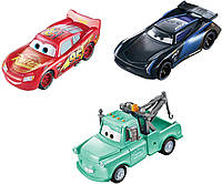 Игровой набор Mattel Disney and Pixar Cars Color Changers Lightning McQueen, Mater & Jackson Storm (GPB03)