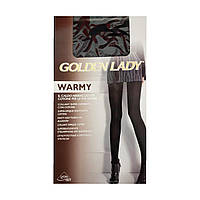 Колготки теплые хлопковые warmy Golden lady 250 den Grigio серые size 5XL