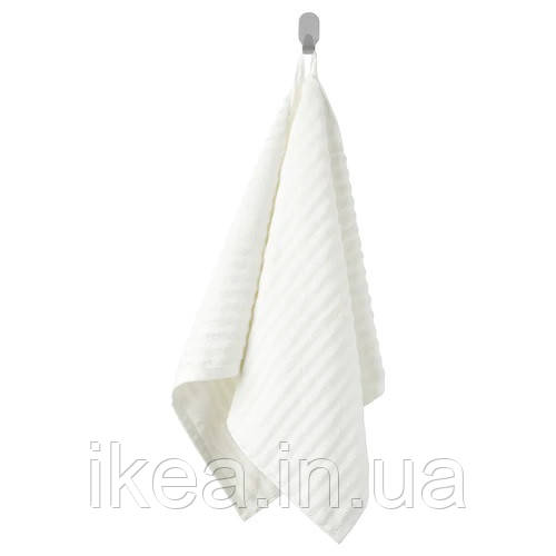 Махровий рушник для рук 100% бавовна IKEA ФЛОДАЛЕН ІКЕА 50x100 см смугасте біле