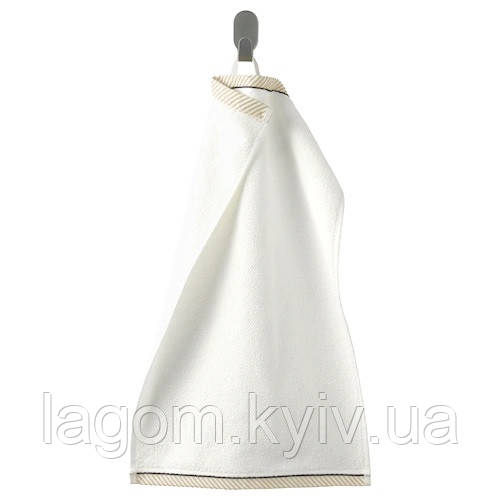 Махровий рушник для рук 100% бавовна IKEA VIKFJÄRD 30x50 см біле ІКЕА ВІКФЙЕРД