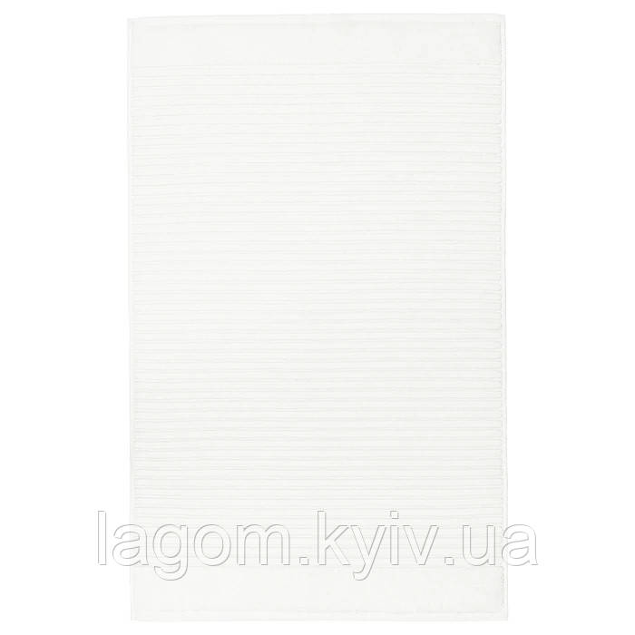 Махровий килимок для ванної 50x80 см 100% бавовна IKEA ALSTERN білий смугастий ІКЕА АЛЬСТЕРН
