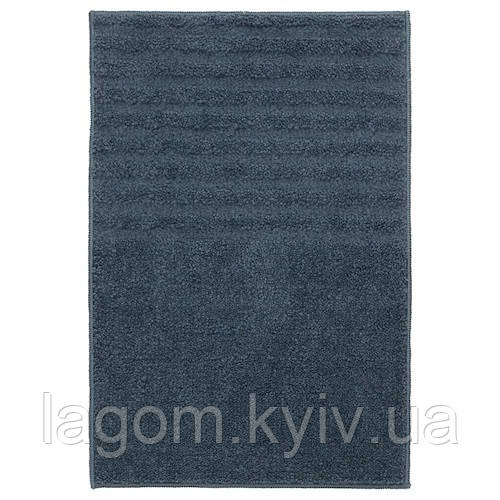 Килимок для ванної кімнати 40x60 см IKEA VINNFAR темно-синій смугастий ІКЕА ВІННФАР