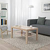 Журнальний столик IKEA LACK 90x55 см під білений дуб ІКЕА ЛАКК кавовий стіл прямокутний, фото 4