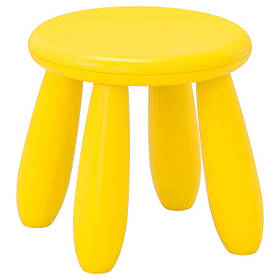 Дитячий стілець IKEA MAMMUT жовтий стільчик для дітей ІКЕА МАММУТ