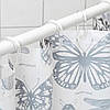 Шторка для ванни і душу c метеликами IKEA SOMMARMALVA 180x200 см ІКЕА СОММАРМАЛЬВА, фото 4