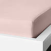 Простирадло на гумці м'яка двоспальне 100% бавовна рожева IKEA DVALA 160x200 см ДВАЛА ІКЕА, фото 3