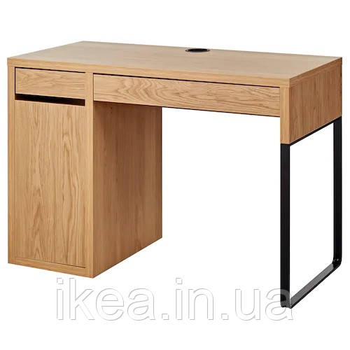 Письмовий стіл під дуб IKEA MICKE 105x50 см комп'ютерний столик, стіл для ноутбука, робочий ІКЕА МІККЕ