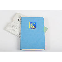 Блокнот FUNKY A5, 130х210 мм, мягкая обложка, линия, 256 страниц с принтом "Герб Украины"