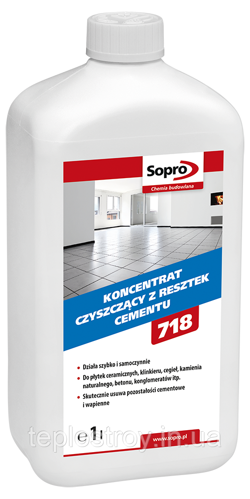 Sopro ZE 718 - Концентрат для очистки від залишків цементу 1 л