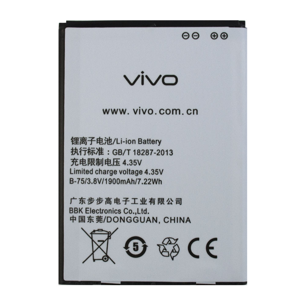 Акумулятор BK-B75 для Vivo Y15 / Vivo Y22 / Vivo Y21 1900 мAh