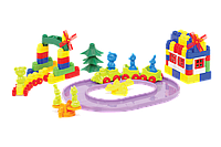 Детский конструктор "Мастер Блок" №9 Colorplast, 115 дет. Яркий красочный конструктор для детей от 3 лет