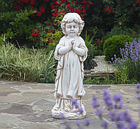 Садовая фигура Молящийся ребенок, стоя 72x24x23 см Гранд Презент ССП12091-1 Крем