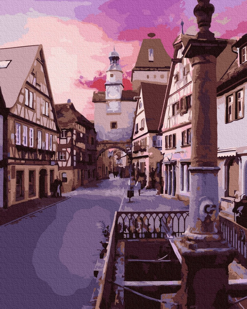 Картина за номерами 40х50 см Brushme Місто на сході сонця (GX 29743)