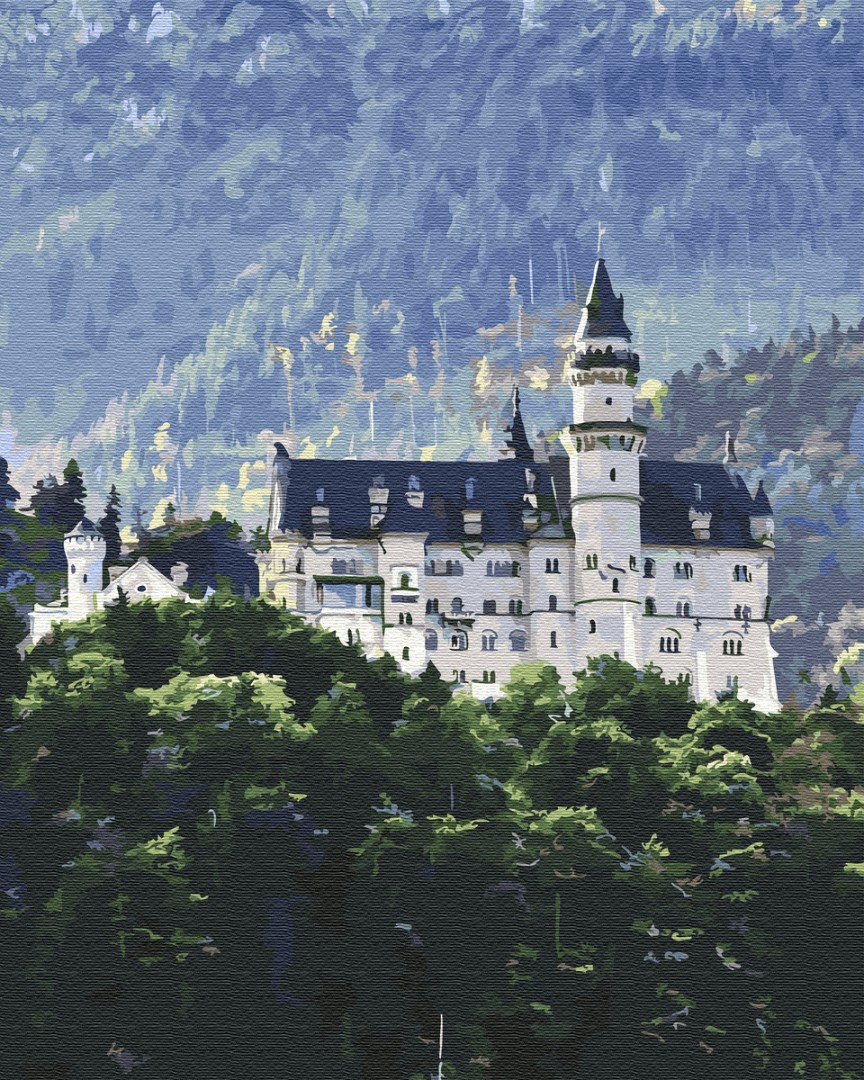 Картина за номерами 40х50 см Brushme Вид на Нойшванштайн (GX 34844)