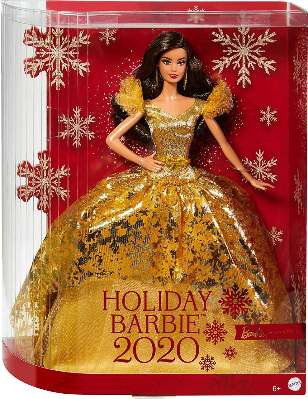 Кукла Барби коллекционная 2020 праздничная Barbie брюнетка, Mattel - фото 5 - id-p1338991475