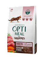 Optimeal (Оптимил) Cat Grain Free Turkey Vegetables для кошек беззерновой индейка овощи 4 кг