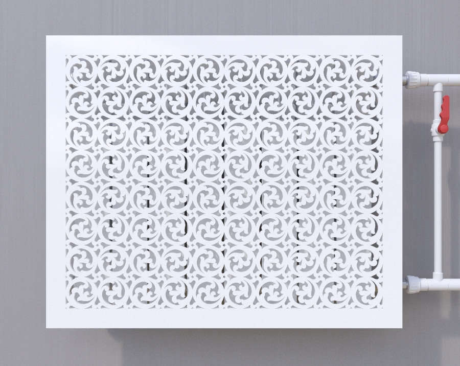 Декоративна решітка на батарею SMARTWOOD  ⁇  Екран для радіатора  ⁇  Накладка на батарею 600*900, 900