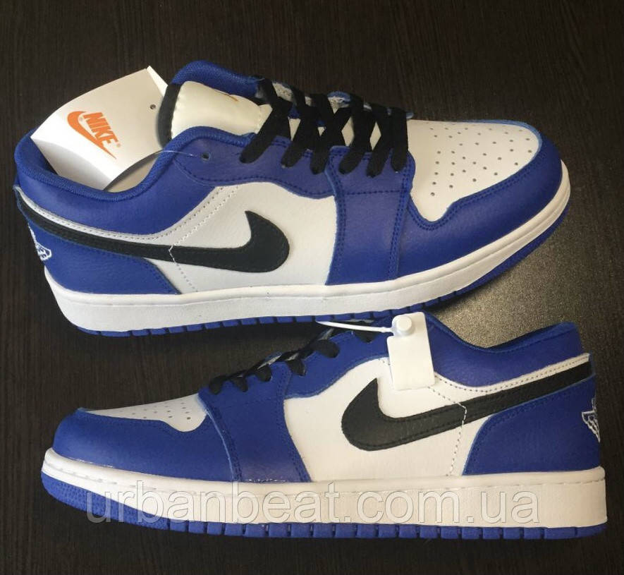 Чоловічі кросівки Air Jordan 1 Low Blue/White