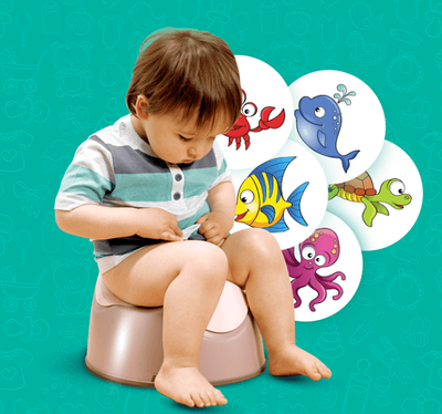 Наклейки для привчання дитини до горщика MAGIC STICKER