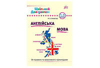 Шкільний довідничок АНГЛІЙСЬКА МОВА 1-4 класи Укр (Ула)