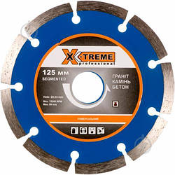 Диск алмазний відрізний X-Treme 1A1RSS 125x2,2x22,2 граніт камінь бетон XT-110101