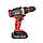 Дриль-шуруповерт акумуляторна Li-Ion 18, 25 Nm, 0-400/0-1500 об/хв, 2x2.0 Ач, швидка зарядка 1 год, съемны, фото 5