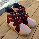 Ортопедичні демісезонні черевики для дівчаток Парижанка рожеві, фото 3