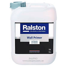 Грунт RALSTON Wall Primer для внутрішніх і зовнішніх робіт, 5л