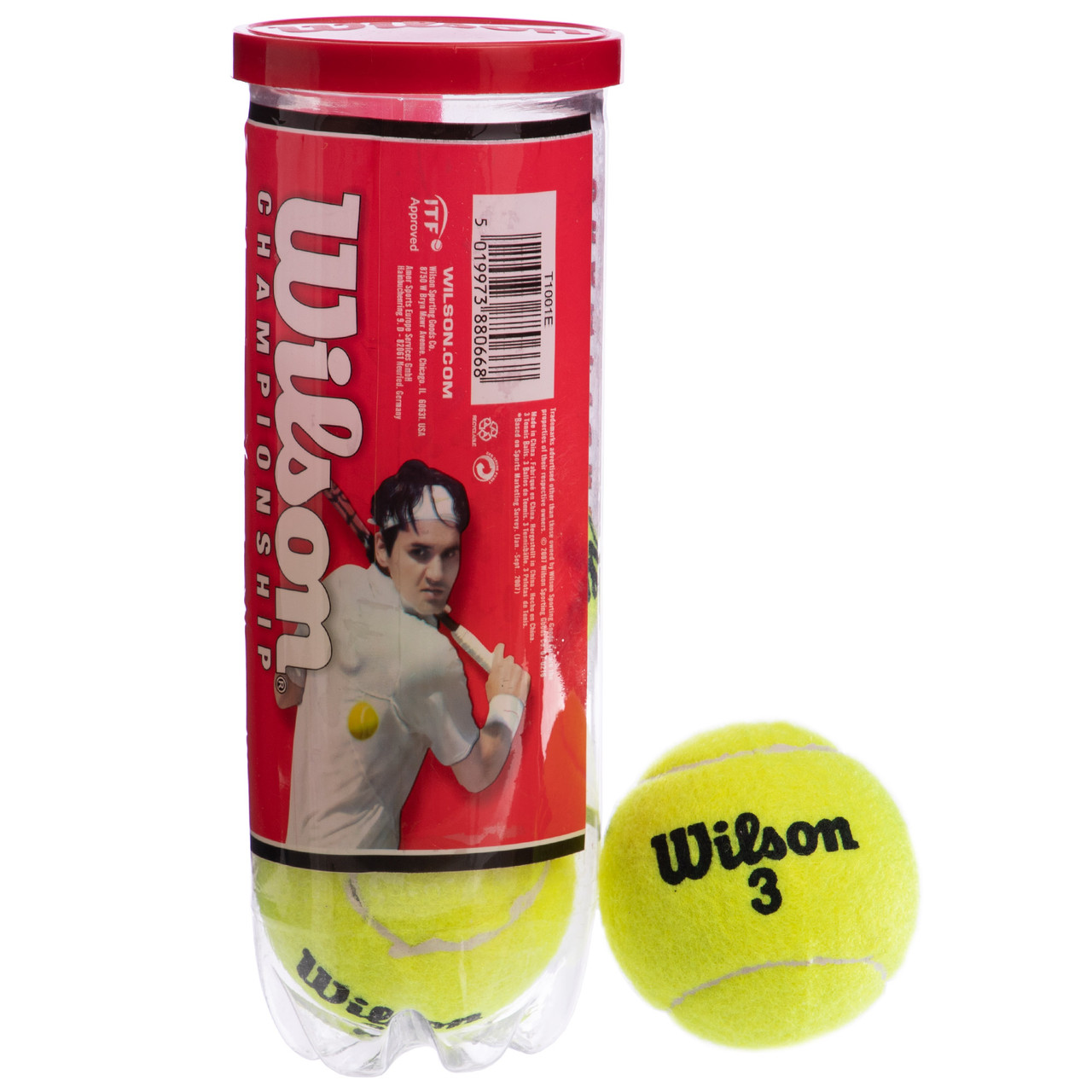 Мяч для большого тенниса 3 шт Wilson US OPEN T1001-D - фото 2 - id-p589943838