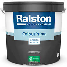 Грунт RALSTON Colour Prime BW для внутрішніх і зовнішніх робіт, 9.5 л
