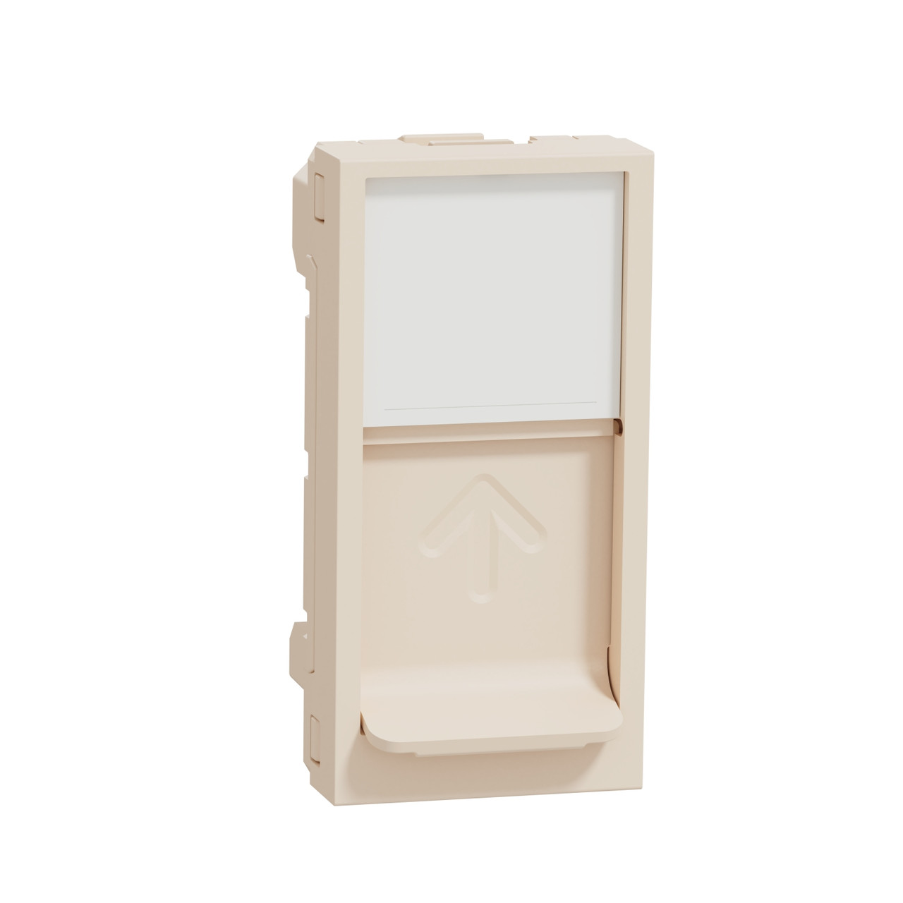Центральна плата RJ45 Keystone/Systimax 1 модуль бежевий Unica New NU946044