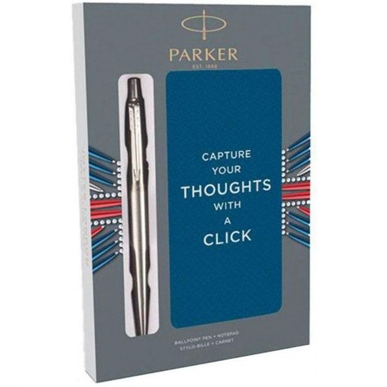 Ручка кулькова Parker 16132b18 Jotter + блокнот Набір подарунковий