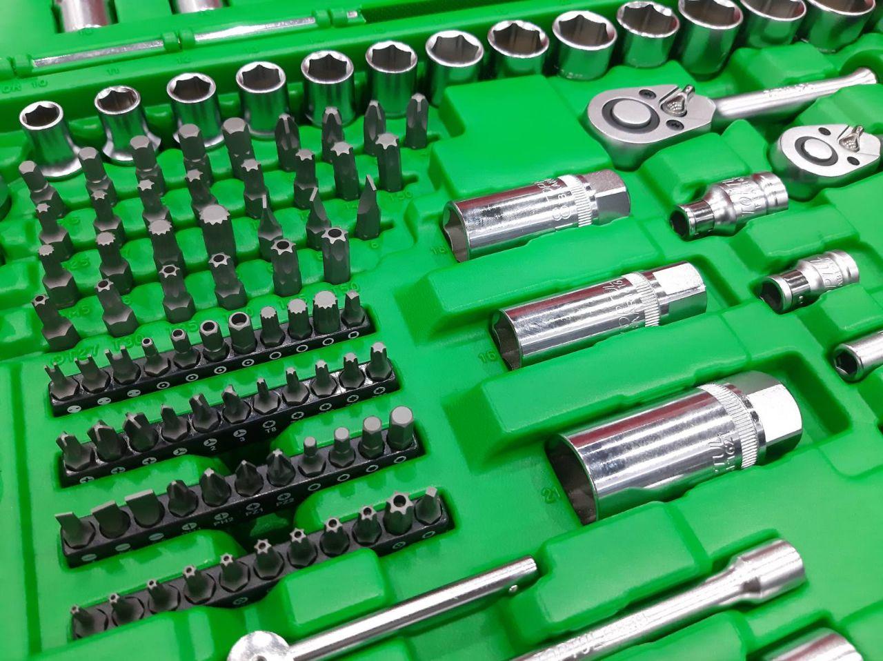 Набір інструменту для автосервісу 1/4"&3/8"&1/2" 216ед. TOPTUL GCAI216R