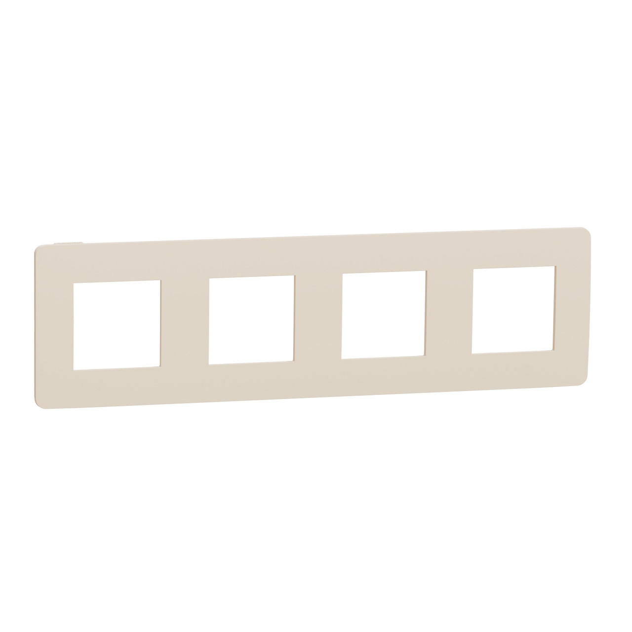 Рамка 4-постова бежева/бежева Unica New NU280844