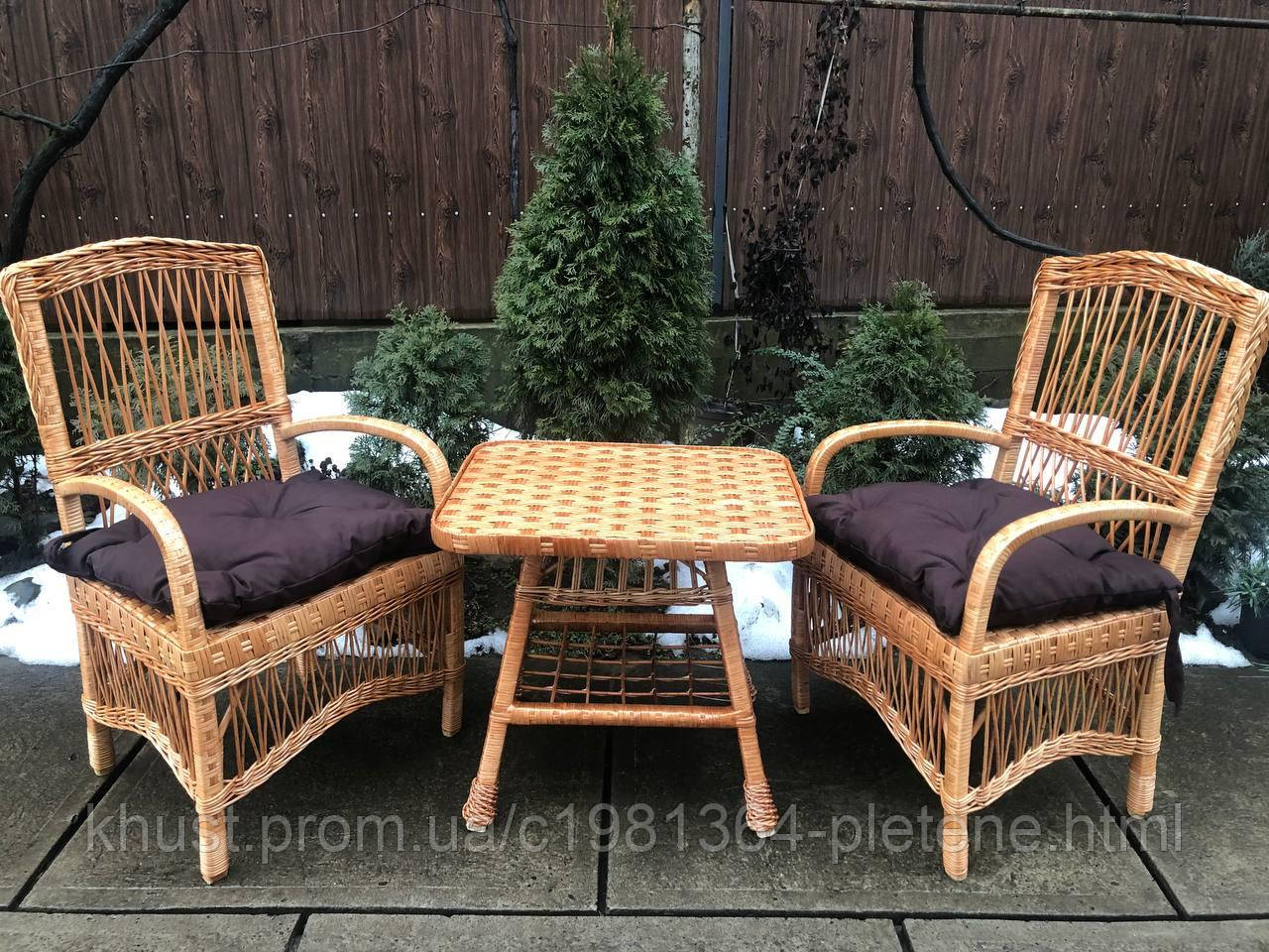 Набір з лози з накидками від українського виробника, фото 1