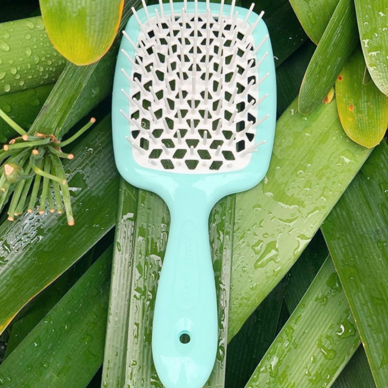 Гребінець для волосся Janeke 1830 Superbrush Standart, ментол із білим