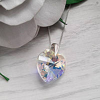Кулон в форме сердца с кристаллом Preciosa (цена без цепочки)