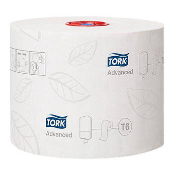 Туалетний папір TORK Advanced mid-size двошарова в міні рулонах