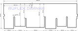 Бітумова черепиця RUFLEX Dranka Темний Шоколад Екстра, 2,8 м2, фото 4