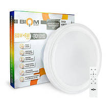 Стельовий Світильник світлодіодний RGB (люстра) BIOM SMART 80W+16W RGB з ПУЛЬТОМ Д/У SML-R19-80-RGB 3000-6000K, фото 3