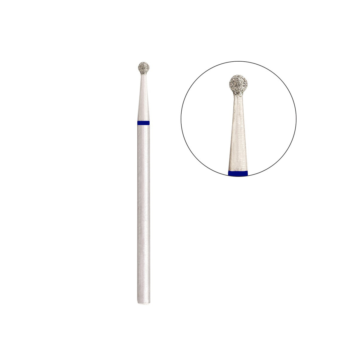 Фреза алмазна кулька 5/021С, синя насічка