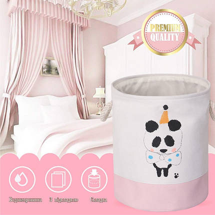 Корзина для Іграшок і Білизни Органайзер 40*35 см Панда, фото 2