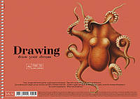 Альбом для малювання "MUSE" А4, 30 аркушів, 150г/кв.м, на спіралі, Школярик PB-SC-030-306