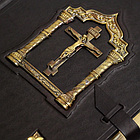 Книга шкіряна Біблія велика з литтям (22*30*6) церковно-слов'янською мовою, фото 3