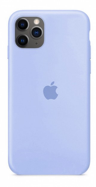 Чохол Silicone case для IPhone 12 Pro Lilac cream блакитний