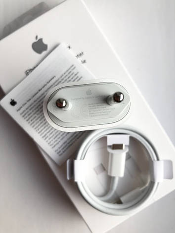 Швидка Зарядка Apple iPhone 18W USB-C + Кабель Type-C на Lightning, фото 2