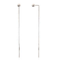 Серьги серебрянные женские 925 пробы, сережки из настоящего серебра для девушки